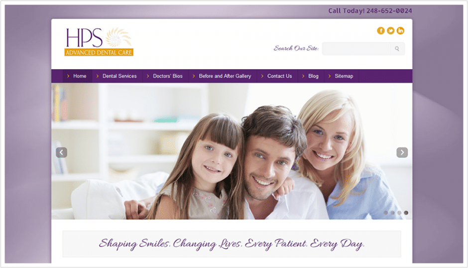 Web Design and SEO - HPS Advanced Dental Care