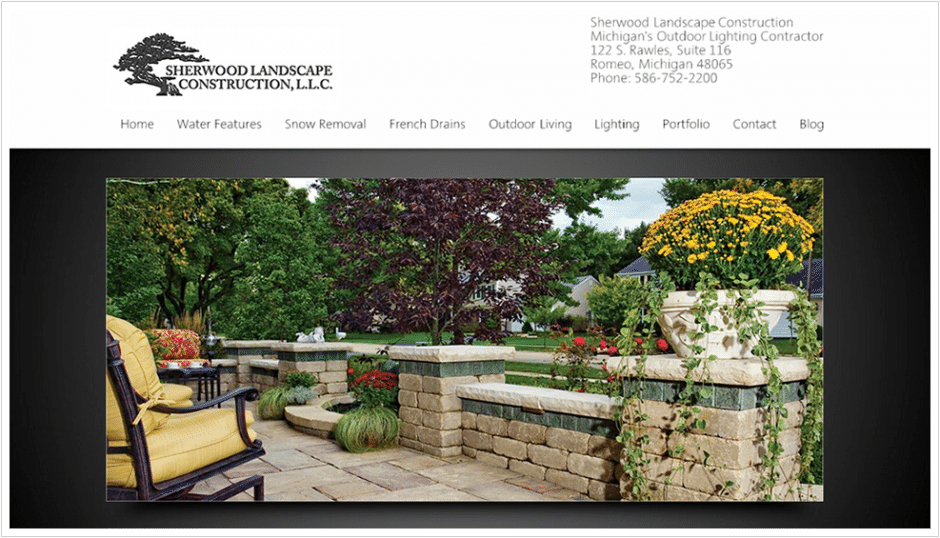 Web Design and SEO - Sherwood Landscape and Construction