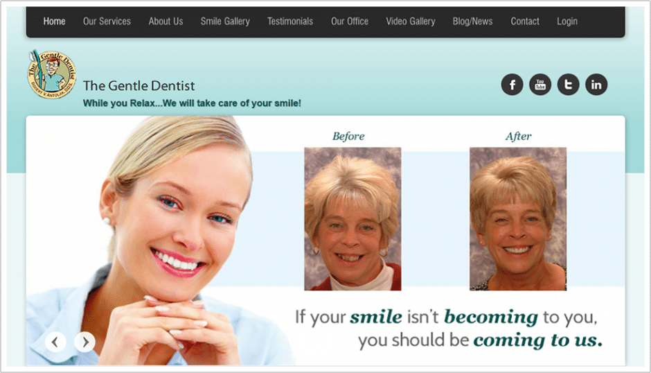 Web Design and SEO - The Gentle Dentist